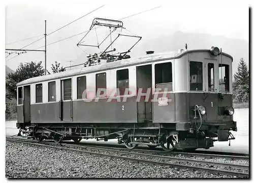 Moderne Karte Automotrice ABFe 2/4 1 au d�pot de Biasca.21.07.1972   Photo J-C de Jongh