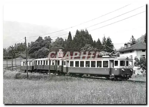 Moderne Karte Train pour Biasca � corzonso.30.07.1973  photo J-C de Jongh