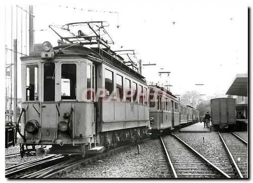 Cartes postales moderneEn gare de Bremgarten 14.9.1968   photo J-F.Andrist