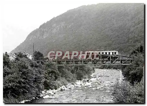 Moderne Karte Pont sur la Branno pr�s de Donglo 21.7.1972  photo J-C de Jongh