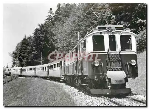 Moderne Karte Entre Chamby et Sonzier Fze 6/6 2001. C4 42.ABC4 93.C4 48. AB4 82.A4 102 9.6.1938 photo kettel.c