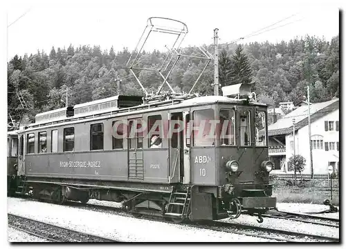 Moderne Karte Automotrice ABDe 4/4 10(ex CFZe 4/4 1-)� St-Cergue  Photo J-L Rochaix
