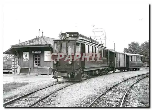 Cartes postales moderne Genotier  train pour St-Cergue (ABFe 4/4 10+K30AB4 21) Aout 1961  Photo J-L Rochaix