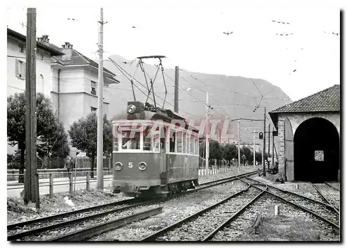 Moderne Karte Ce 2/4 5  ex RhSt  au depot de San Antonio.12.6.1956. photo J-C de Jongh