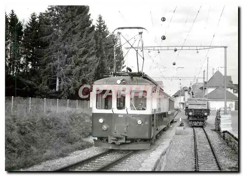 Moderne Karte Train monant au d�part des Breuleux 4.11.1979