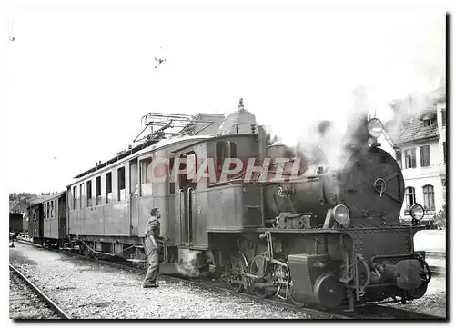 Moderne Karte train sp�cial pour Saignel�gier au Noirmont 10.8.1952. photo P. Willen