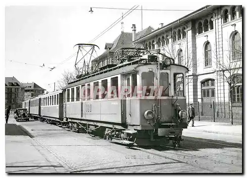 Moderne Karte Bern Militarplatz  be 4/4 35  B13 B10 B2 51  B2 50.8.4.1956 photo J-J Meltzer