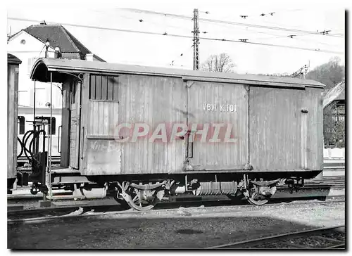 Moderne Karte K101 au depot de worb 8.4.1956 photo J-J Meltzer