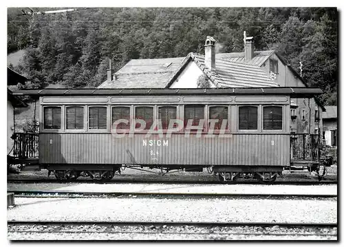 Moderne Karte B4 devant le depot de St-Cergue (ex mixte des CFV ) aout 1969 photo J-L Rochaix