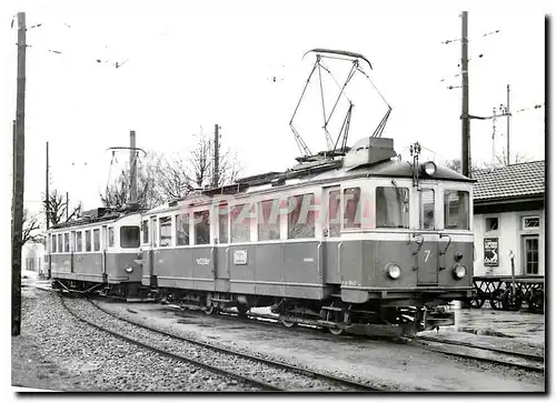 Moderne Karte BDe 4/4 (ex ESZ N 1) et Bde 4/4 3 SNB a Langenthal 12.4.1963.   Photo J-L Rochaix