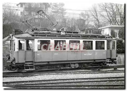 Moderne Karte BDe 4/4 9 ( ex Fe 4/4 puis Cfe 4/4 3 ESZ) a Wieslisbach (SNB) 18.3.1973. Photo J-F Andrist