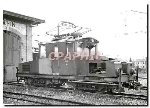 Moderne Karte Ge 4/4 56  ex LMB  au d�pot de Langenthal. 12.4.1963