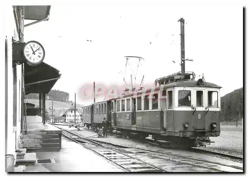 Moderne Karte En gare de Melchnau.12.4.1963 Photo J-L Rochaix