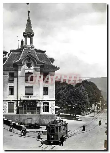 Moderne Karte Chemin de fer r�gional du Vl de Ruz. Ce 2/2 5 l'evitement de CERNIER.Photo Duvanel