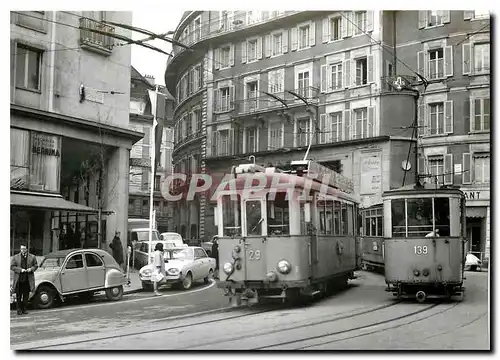 Cartes postales moderne Croisement � la place du Fucon convoi de droite pour La Rosiaz  Ce 2/3 29 ( jorat) en renfort po