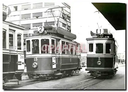 Moderne Karte Bienne ce 2/2 13 ( s�rie 13-18) � la place guisan ( alors place de la Gare)1939  photo W. Boegli