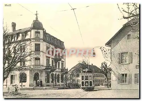 Moderne Karte Ligne de Mache(Mell) devant l'hotel baren vers 1913. Coll S. Jacobi