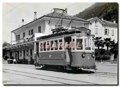 Moderne Karte Ligne San Antonio-Minusio  Ce /2 3 (ex Tlo) a la gre de San Antonio.15.6.1959. photo J-C de Jong