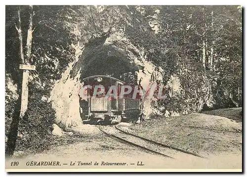 Moderne Karte Automotrice electrique au Tunel de retournemer Coll. H. Boyer