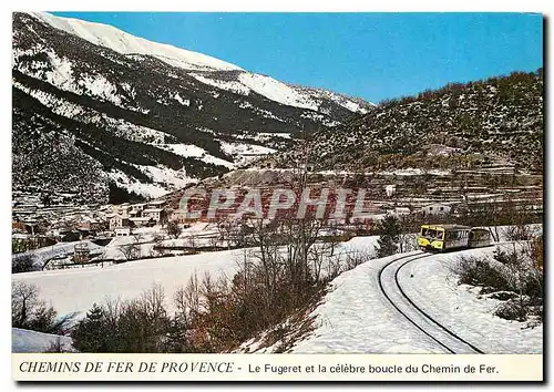 Moderne Karte CHEMINS DE FER DE PROVENCE -Le Fugeret et la c�l�bre boucle du chemin de fer