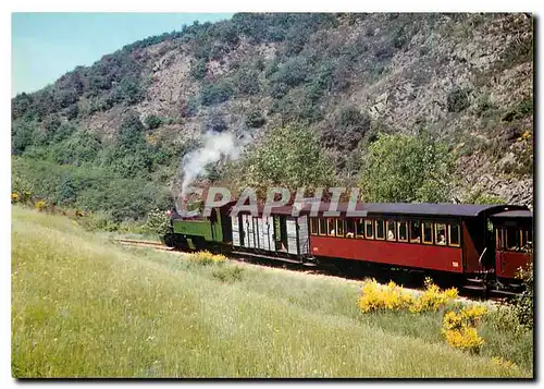 Moderne Karte CHEMEIN DE FER DU VIVARAIS Ligne TOURNON-LAMASTRE (Ard�che - France)