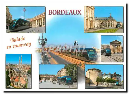 Moderne KarteBordeaux - Balade en tramway