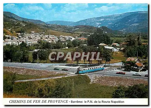 Moderne Karte CHEMINS DE FER DE PROVENCE - Barreme Le PN de la route Napol�on