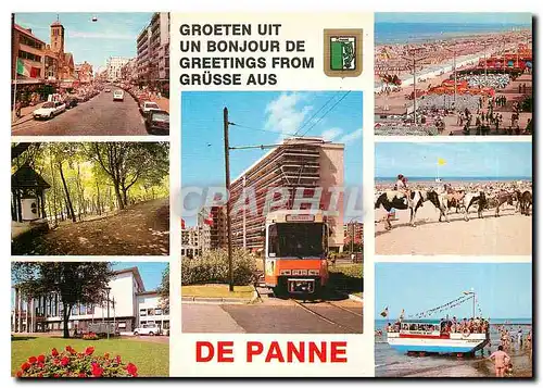 Cartes postales moderne Un bonjour de DE PANNE