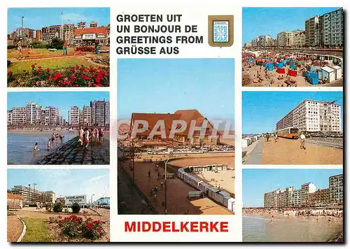 Cartes postales moderne Un bonjour de Middelkerke