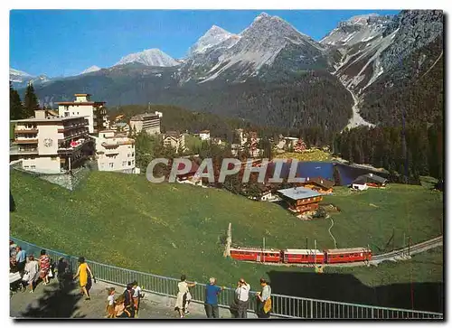 Cartes postales moderne Arosa Dorfstrasse mit Blick gegen Untersee