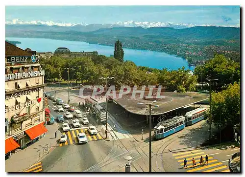 Moderne Karte Zurich  Bellevue-Platz