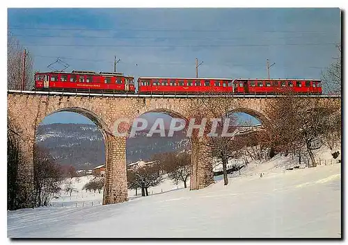 Cartes postales moderne Chemin de fer Bex-Villars- Bretaye