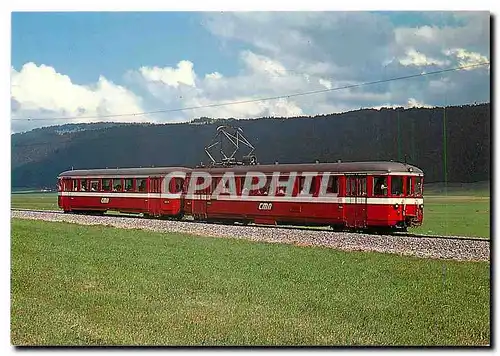 Moderne Karte Chemin de fer des Montagnes Neuch�teloises