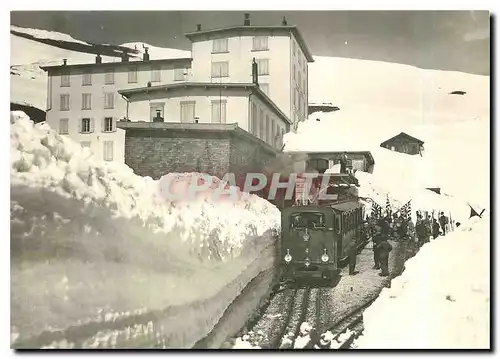 Moderne Karte Train aux Rochers de Naye 1925