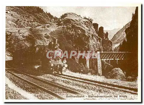 Cartes postales moderne 100 Jahre Gotthardbahn : 1882-1982