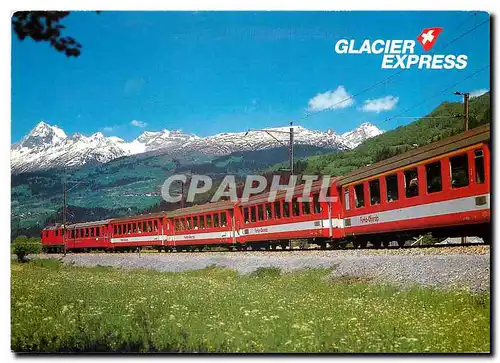 Cartes postales moderne Der Glacier-Express in der Surselva