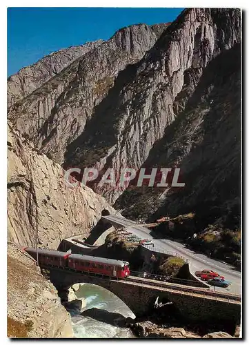 Cartes postales moderne Dans le gorges de Sch�llenen pr�s d'Andermatt