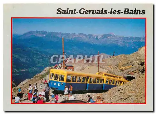 Moderne Karte Tramway du Mt Blanc