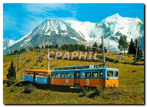 Moderne Karte Tramway du Mt Blanc