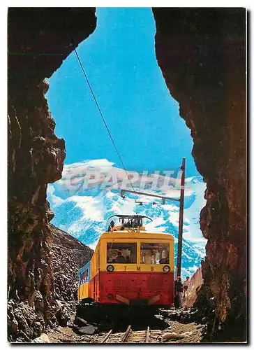 Moderne Karte Tramway du Mt Blanc Arriv�e au Nid d'Aigle