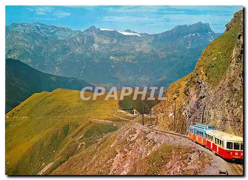 Moderne Karte Tramway du Mt Blanc