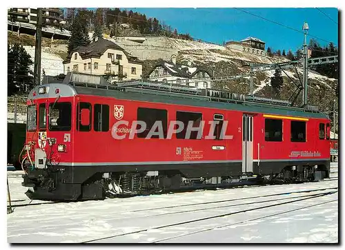 Moderne Karte Chemins de fer Rhetique