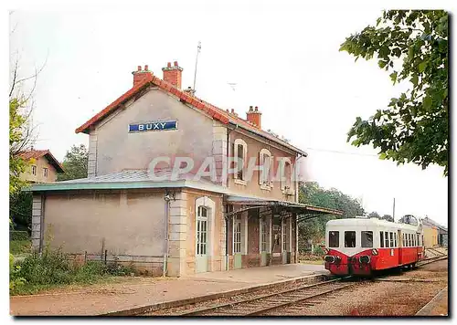 Moderne Karte ASSOCIATION DES AUTORAILS BOURGOGNE FRANCHE-COMTE