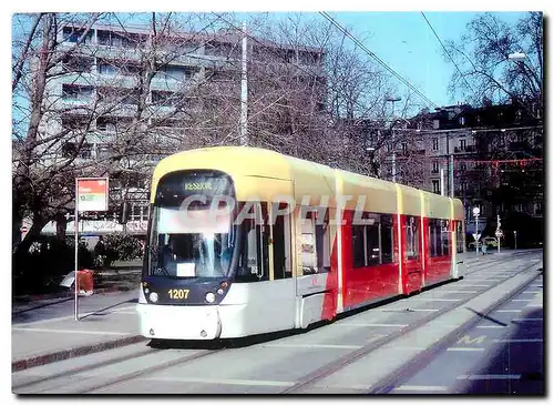 Cartes postales moderne LES TRAMWAYS DE GENEVE (SUISSE)