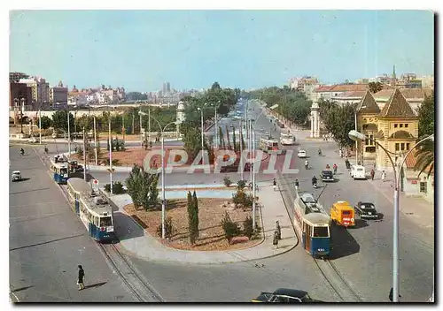 Moderne Karte Place d'Aragon et Allee