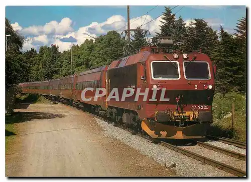 Cartes postales moderne Noewegian Railways  electric locomotive 17.2225