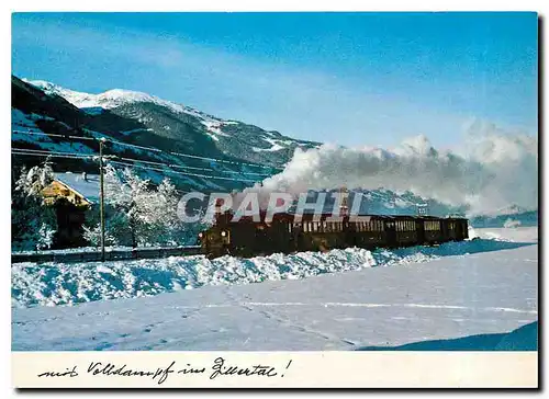 Moderne KarteEine der letzten Kleinbahnen Osterreichs fuhrt nach MAYRHOFEN im Zillertal