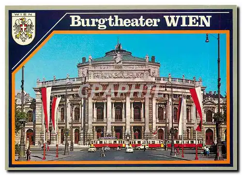 Moderne Karte Vienne le Theatre national (Burgtheater)