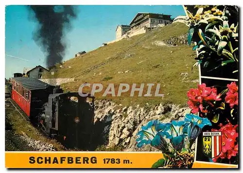 Cartes postales moderne Le sommet du Schafberg et chemin de fer