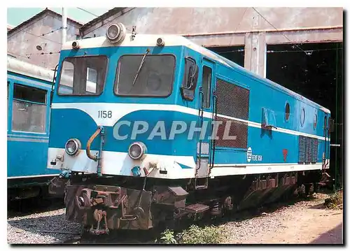 Cartes postales moderne Locomotora de FEVE n� 1158